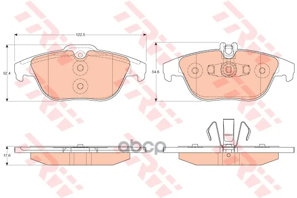 Колодки Тормозные Mercedes W204/X204 07- Задние Trw/Lucas Gdb2051 TRW/Lucas арт. GDB2051