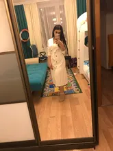 Dress Women Pleated-Belt Patchwork-Bottom Simplee Long-Sleeve Midi Notched Vintage Autumn