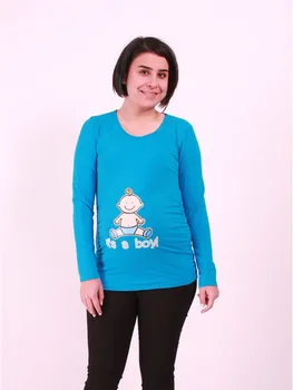 

Pregnant Its A Boy Long Sleeve Witty T-shirt