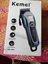 Cortadora de pelo eléctrica recargable por USB para hombres, cortadora de pelo profesional, pantalla LED Digital con 4 peines de límite 48