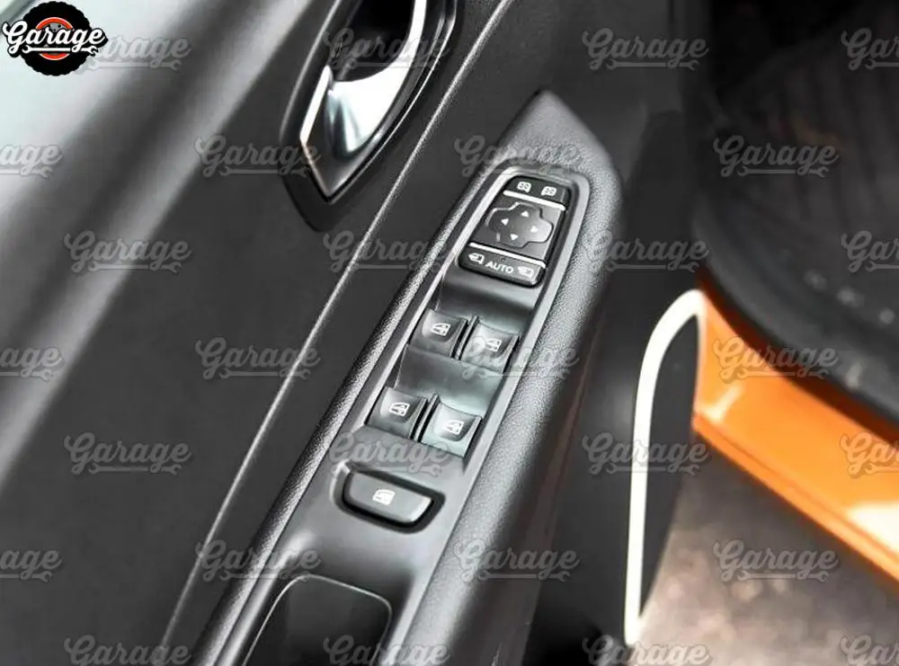 Накладки на блок управления окнами для Renault Captur 2013- ABS пластик литье 1 компл./4 шт. украшение автомобиля Стайлинг