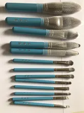 Foundation Eyeshadow Blush Synthetic-Hair-Brushes Iris-Series Beauty Mydestiny Set-Powder