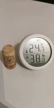Ewelink-Sensor de temperatura y humedad ZigBee, Detector inteligente e inalámbrico, pantalla LED, termómetro, automatización del hogar