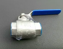 Stainless-Steel Ball-Valve Vinyl-Handle Female SS304 BSPT with 1-1/2-2P Full-Port 3/8-