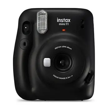 

INSTANT CAMERA FUJIFILM INSTAX MINI 11 CHARCOAL GRAY-OBJECTIVE 2 COMPONENTS-FLASHLIGHT-PHOTO SIZE 62*46MM-OFF AUTOMATIC RESTORING