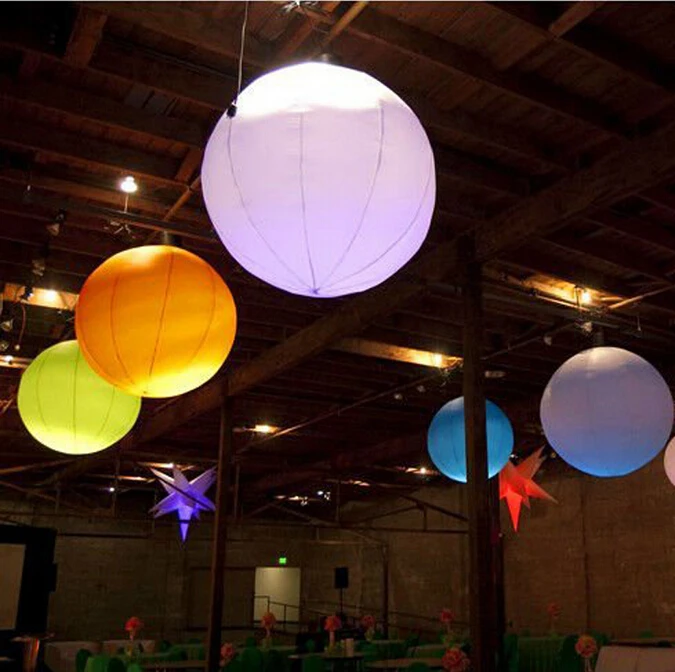 Sayok 1 м/1,5 м/2 м надувные светодиодные воздушные шары нейлоновая ткань надувные подвесные красочные шары для паба Свадебные концертные декорации