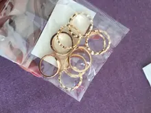 DIEZI-Conjunto de anillos para articulaciones estilo Hip Hop para mujeres y niñas, sortijas bohemias, Color dorado, Estilo Vintage