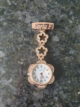 Broche personalizado grabado con tu nombre, broche de Doctor, cristal de circonita, Strass, oro rosa, corazón, Fob, reloj de enfermera