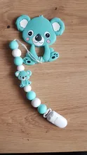 Joepada collar dentición bebé precioso Koala búho caballo del bebé mordedor Molar juguete para regalo mapache perlas de silicona de grado de alimentos