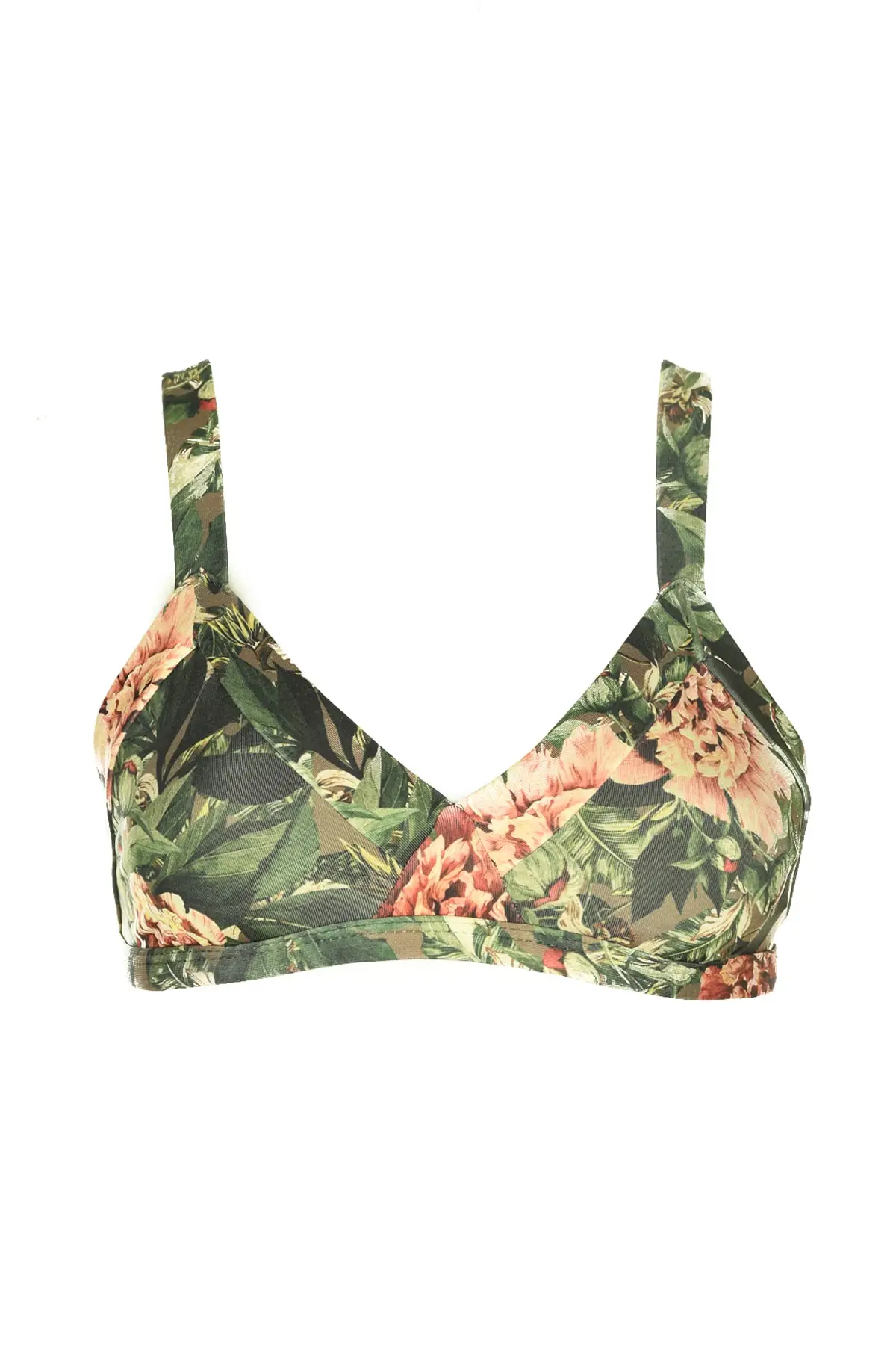 Trendyol цветочный принт Треугольник Бикини Топ TBESS20BU0149