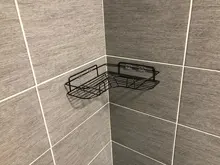 Organizer Rack Shelves Wall-Storage Showers Stainless-Steel Metal Kitchen Fitted Punch-Free-Firm