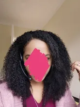 Peluca rizada mongol 3B 3C para mujeres negras cabello humano Afro rizado, pieza en U, corte de Bob corto, Belleza