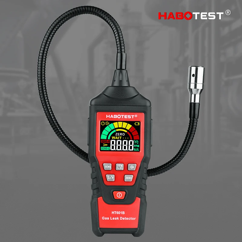 HABOTEST Propane CO Hexane Methane Gas Leak Detector Combustible Flammable Natural Gas PPM Meter Analyzer 9999 PPM 20% LEL