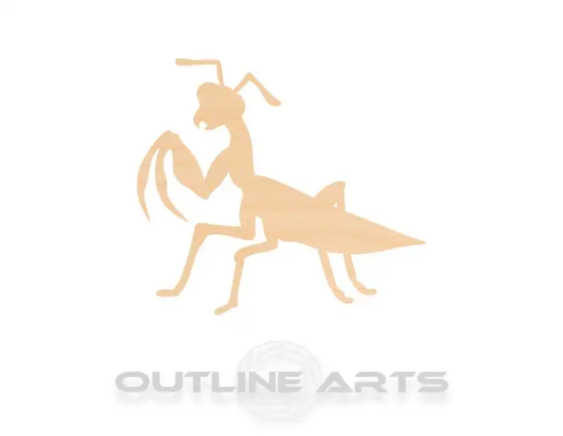 10 штук молиться Mantis лазерная резка деревянная форма ремесло поставка