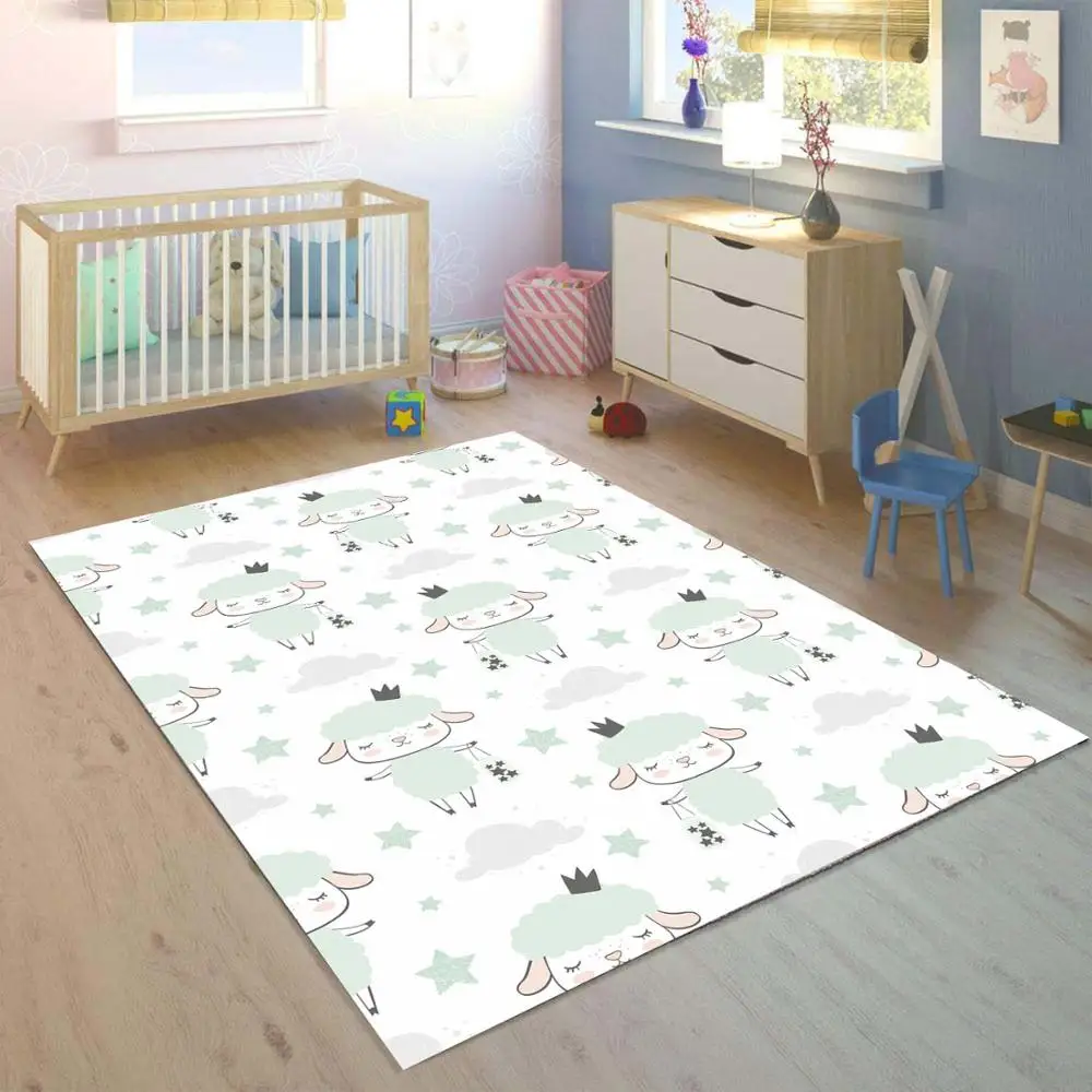 Else маленькие серые лампы облака 3d принт нескользящие микрофибры для детской комнаты декоративный коврик