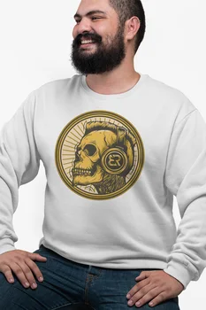 

Angemiel Wear Gold Plaque İskeletBeyaz Men Sweatshirts