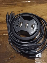 Concentrador de red USB 3,0 para escritorio, puertos multiusb 2,0 con auriculares SD/TF/puerto micro cophone tipo C con adaptador de corriente de 5V 2A