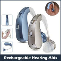 Rechargeable Mini Digital Hearing Aid Listen Sound Amplifier Wireless Ear Aids for Elderly Moderate to Severe Loss Drop Shipping 1