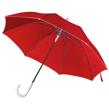 

Umbrella-walking stick unit color, red