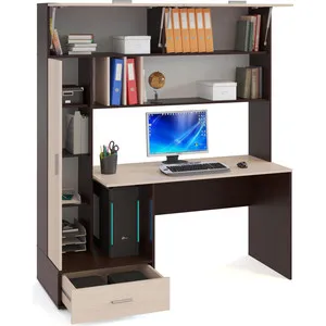 Computer desk FALCON КСТ-17 Wenge/Bleached oak