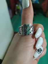 Anillo de póker para hombre y mujer, anillo de buena suerte, diseño Punk, creativo, 2020