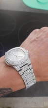 Reloj de moda con diamantes de acero para hombre, cronógrafo de Hip Hop, de lujo, dorado, masculino, 2021