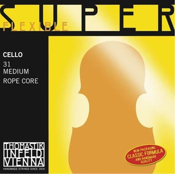 

31 Super Flexible Strings for виолончели 4/4, medium Thomastik