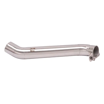 Slip On Motorcycle Exhaust Middle Link Pipe Mid Connect Tube Stainless Steel Exhaust System For HONDA VFR1200 2009-2015