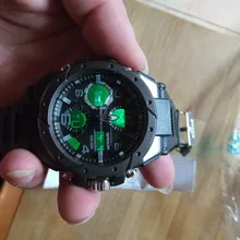 SANAD-reloj deportivo de lujo para hombre, cronógrafo de cuarzo, resistente al agua hasta 5atm, Shock, masculino, 6008