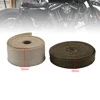 ZS MOTOS 5M/10M/15M Thermal Exhaust Header Pipe Tape Heat Insulating Wrap Tape Fireproof Cloth Roll With Durable Steel Ties Kit ► Photo 2/6