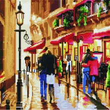 Алмазная мозаика GF 3778 Улочки. Худ. Ричарт Макнейл 40*50