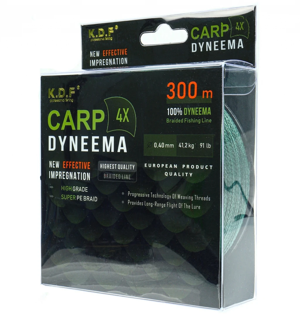 Плетеный шнур KDF Carp Dyneema 0 40 мм 300 м (18) | Спорт и развлечения