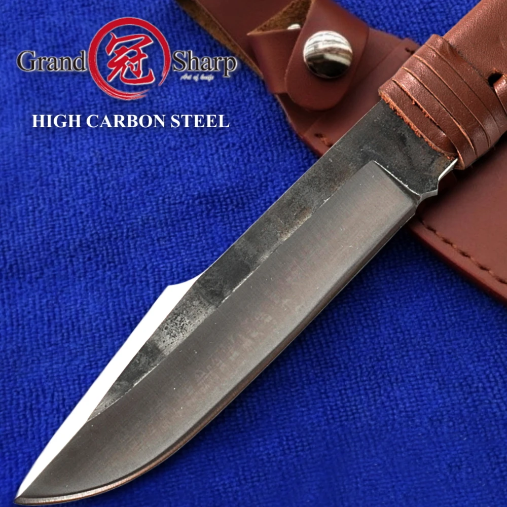 Охотничий нож ручной ковки с фиксированным клинком тактический Мультитул из