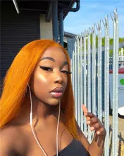 Luvin-pelucas frontales de encaje transparente para mujeres negras, cabello humano brasileño liso Remy, corto, Bob, desplumada, 613