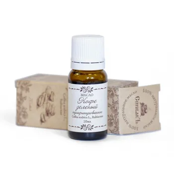 

Green unrefined coffee oil