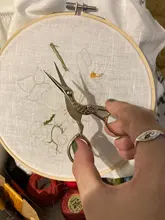 Tijeras de acero inoxidable de colores para manualidades, 1 Uds.