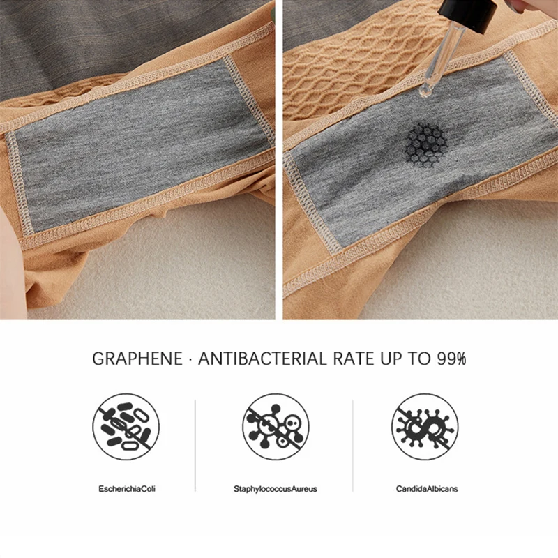 Flarixa High Waist Flat Belly Panties Plus Size Seamless Women's Shorts Body Shaping Boxers XXL Safety Shorts Slimming Underwear