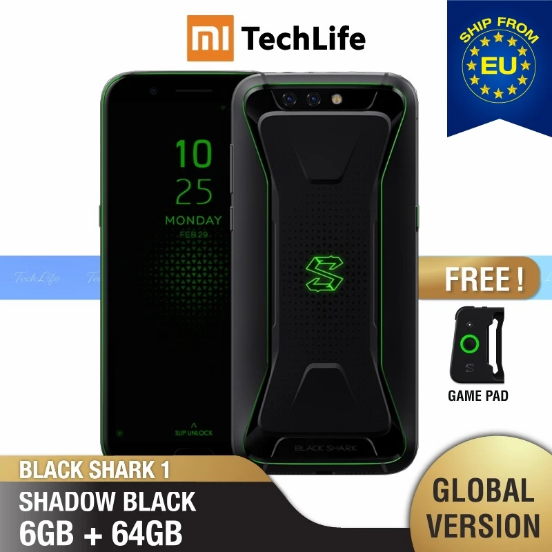Global Version Xiaomi Black Shark 1 64GB ROM 6GB RAM Gaming phone (Brand New / Sealed) blackshark1, blackshark Smartphone Mobile Global Version Xiaomi Black Shark 1 64GB ROM 6GB RAM Gaming phone (Brand New / Sealed) blackshark1, blackshark Smartphone Mobile