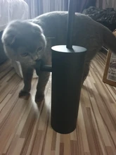 Toilet-Brush-Holder-Set Wall-Mounted Cleaning-Storage Bathroom Black 304-Stainless-Steel