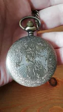 Reloj de bolsillo clásico del Principito para niños y niñas, reloj de cuarzo Vintage de bronce azul, regalos populares