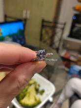 Modyle nuevo anillo de Color plata conjunto exquisito Bijoux moda cuadrado boda anillo de compromiso hecho con joyería de circonia cúbica