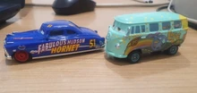 Juguete de coche de la película Cars para niño, juguete de metal infantil, Rayo Mcqueen mater jackon torm Ramirez 1:55, vehículo diecat,