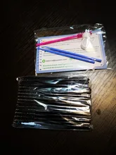 GLAMLASH premium-cepillo de limpieza para extensiones de pestañas, microvarita de máscara, aplicador de pinceles para pestañas, 50 Uds.