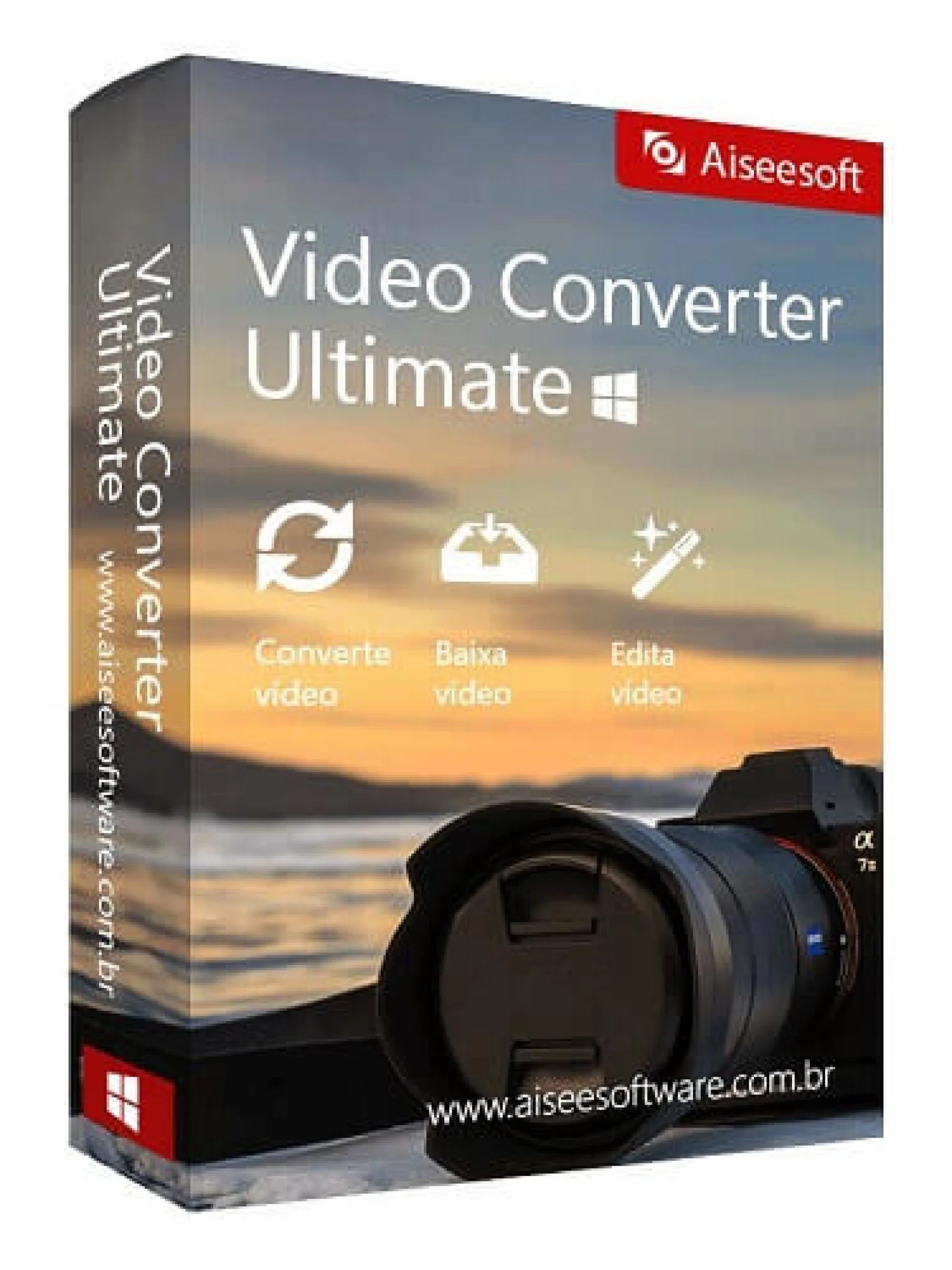 Aiseesoft-convertidor de vídeo multilingüe, Software de versión completa para Windows