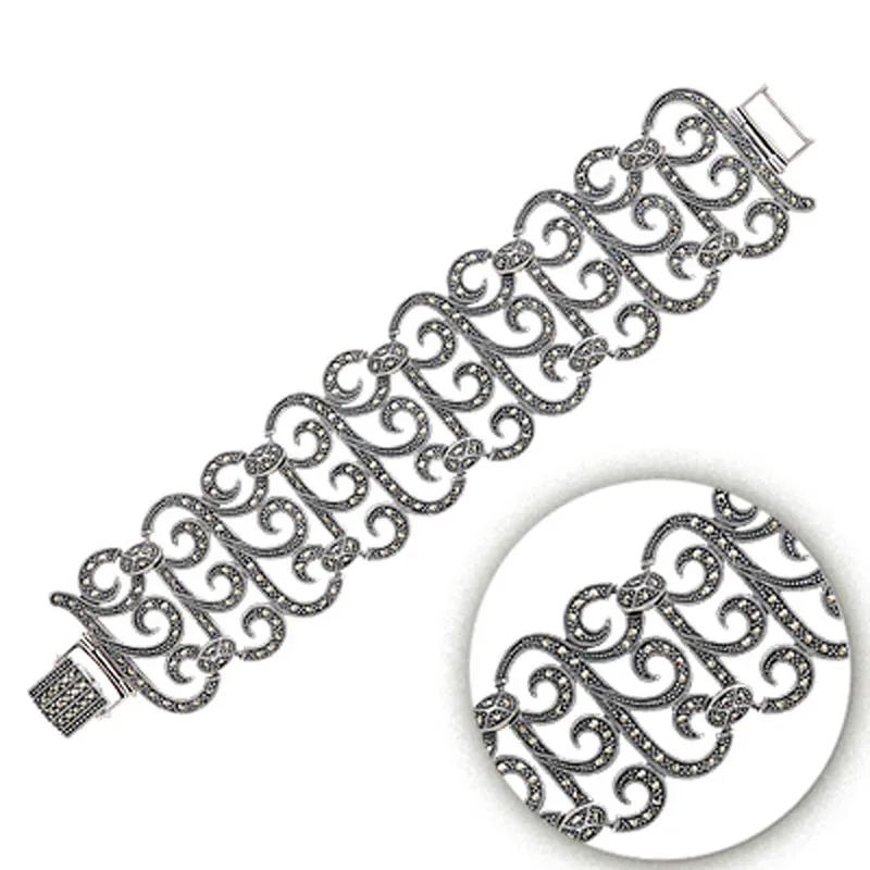 

Armagano Marcasite Cubic Zirconia bracelets Bangles