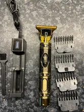 Cortadora de pelo eléctrica para hombre, afeitadora LCD de 0mm, recortadora profesional para Barbero, Máquina para cortar cabello recargable T9 USB