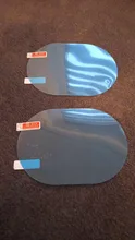Película impermeable para espejo retrovisor de coche, 2 uds., accesorios adhesivos, antilluvia, antivaho