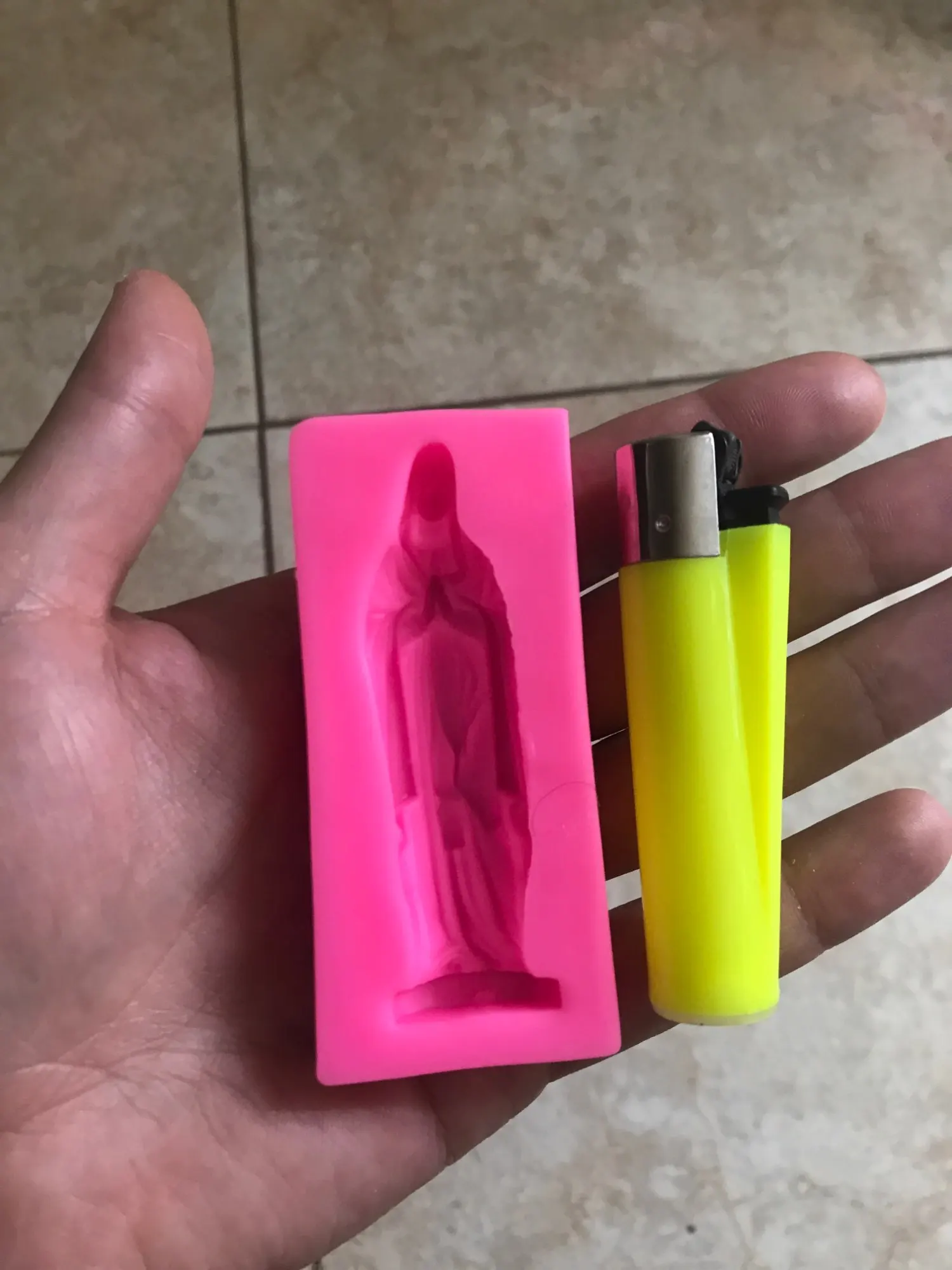 3D Virgin Mary Silicone Mold photo review