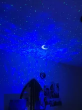 Night-Light Projector Rotation Ocean Star Sky Kids Gift 6-Colors for 360-Degree