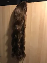 ALAN EATON-Peluca de cabello sintético para mujer afroamericana, cabellera artificial largo ondulado con flequillo, fibra resistente al calor, color marrón, fiesta de Cosplay
